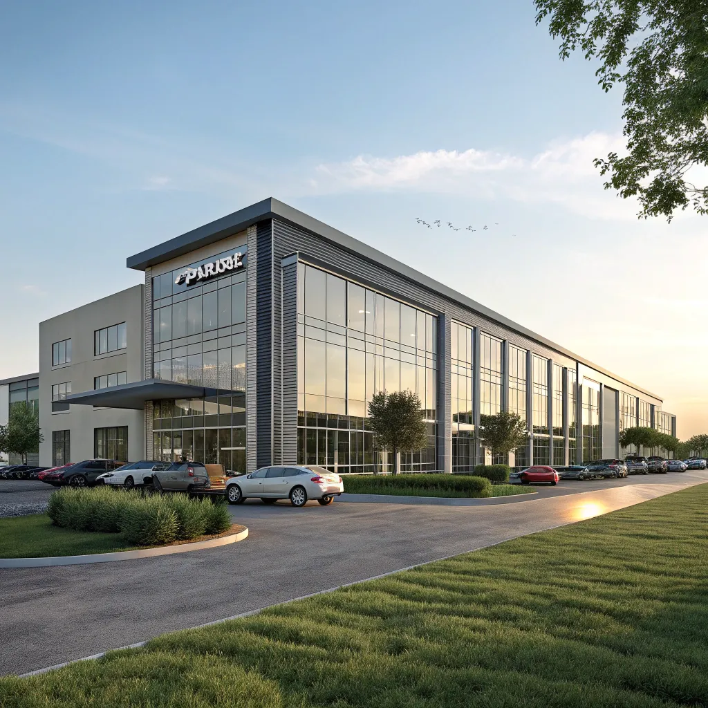 Exterior view of the PYLVANEX office building